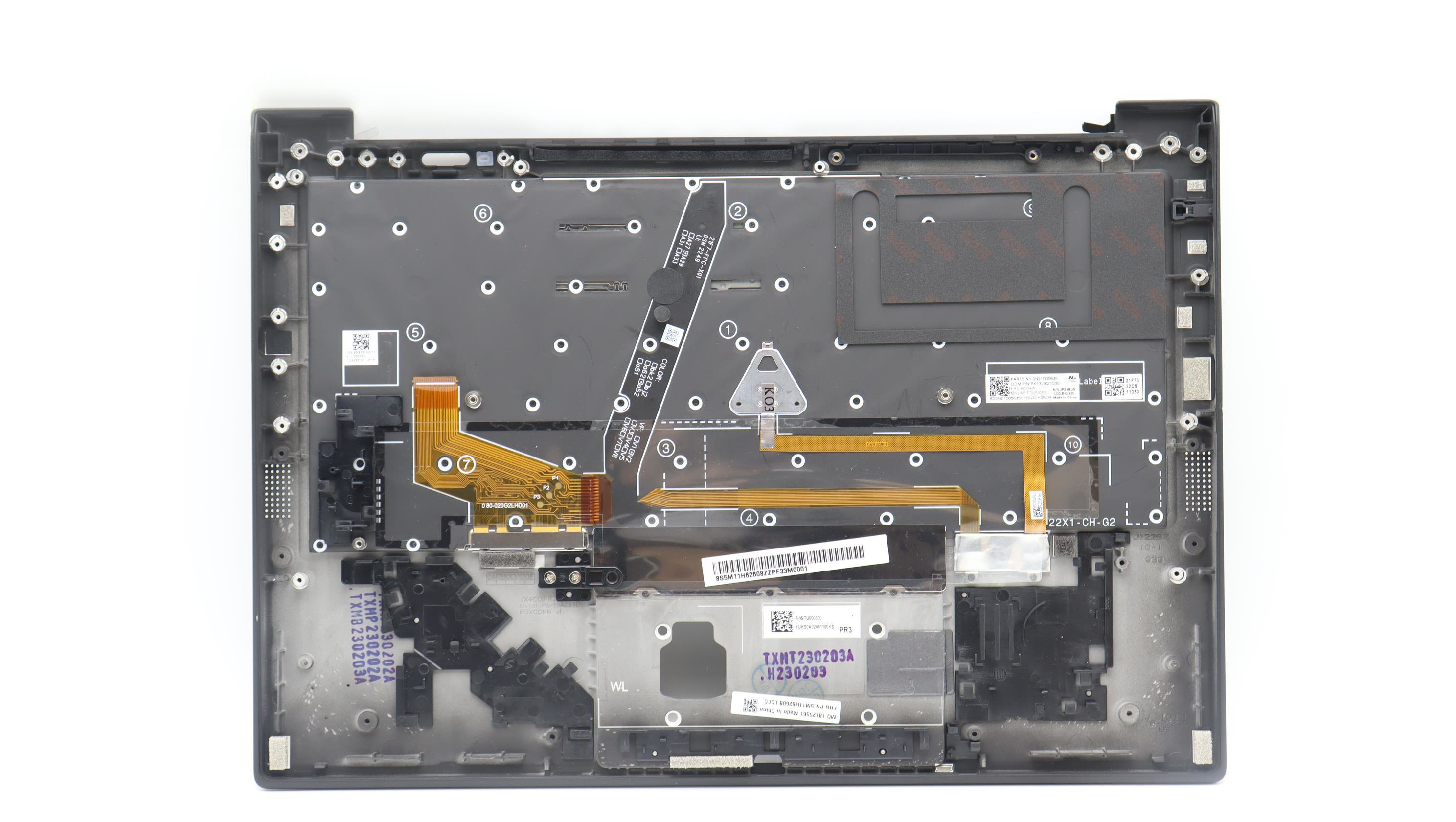 Lenovo Chicony - Ersatztastatur Notebook - hinterleuchtet
