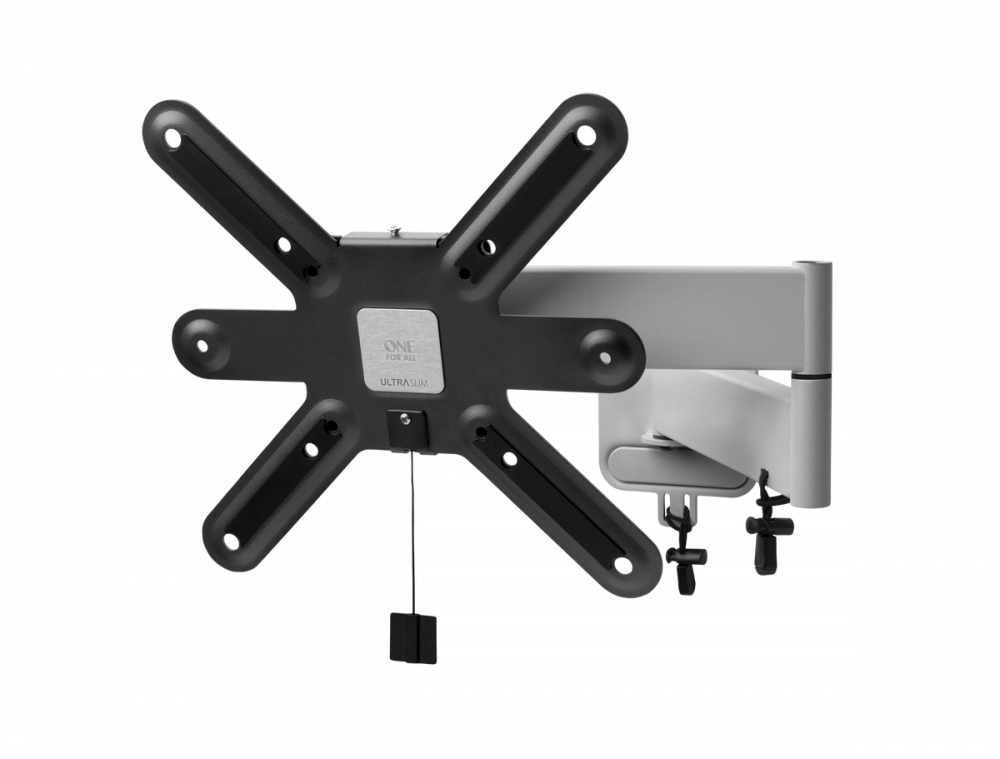 One for All WM 6254, 33 cm (13"), 109,2 cm (43"), 25 kg, 75 x 75 mm, 200 x 200 mm, Schwarz, Grau